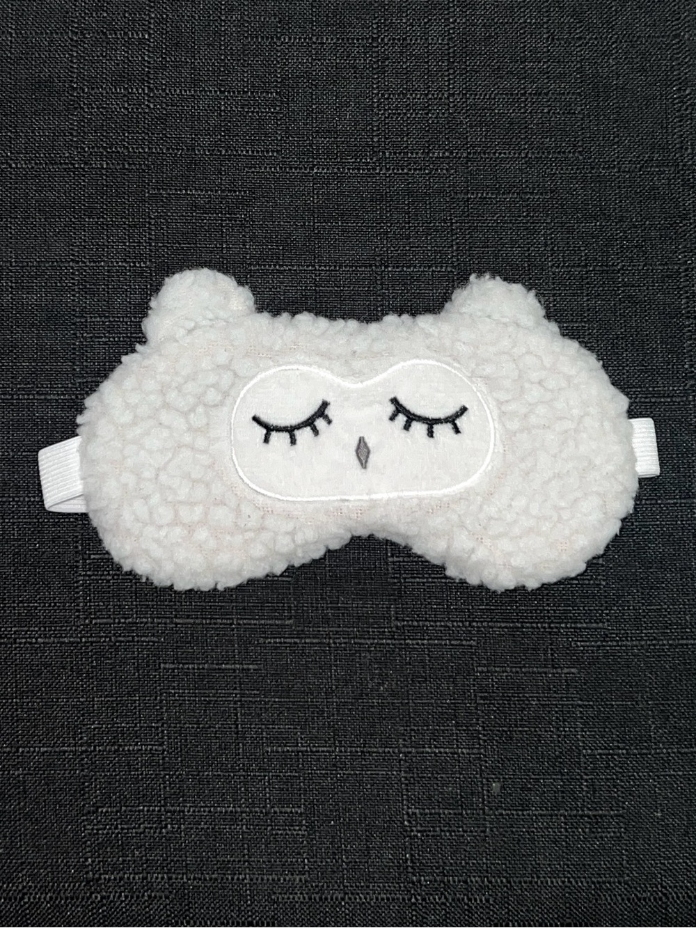 White Sleep Eye Mask Sleepwear Cute Soft Night Accessory Adorable